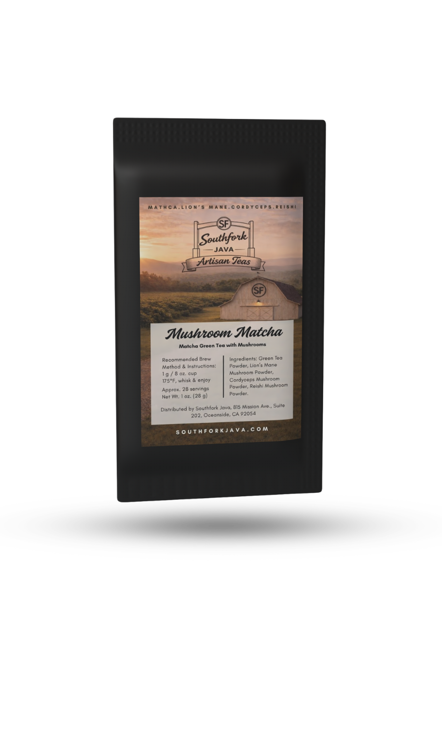 Ceremonial Grade Matcha with Mushrooms